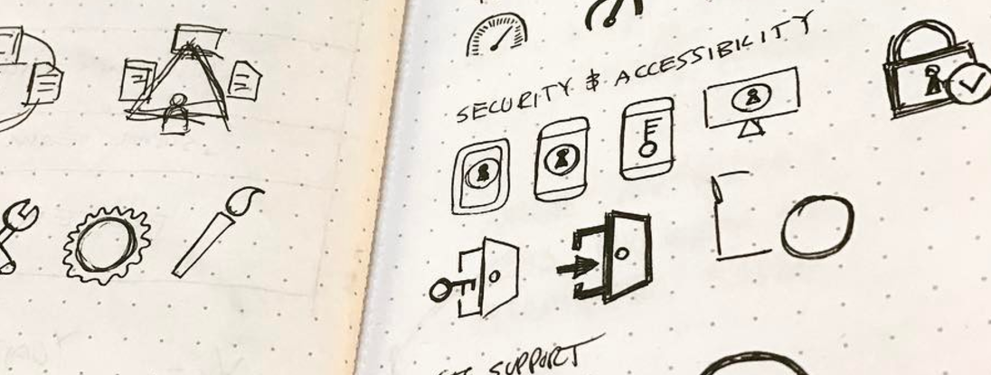 Design concepts for security and accessibility icons
